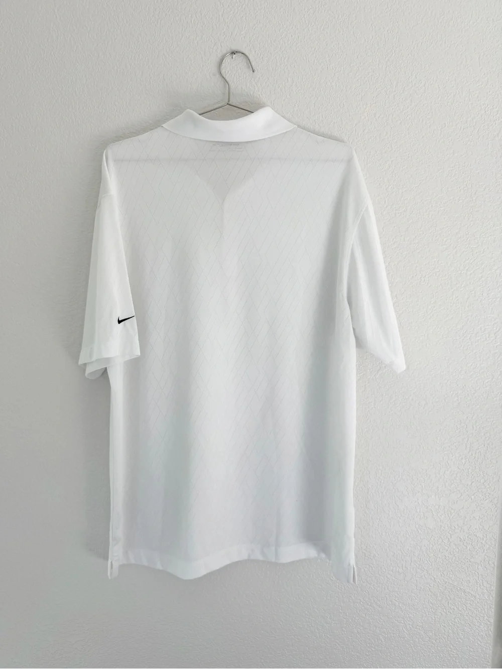 NIKE GOLF Nike Fit Dri Men's White Short-Sleeve Polo Size L